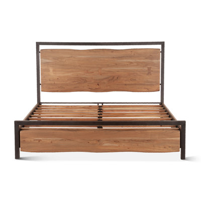 Riyan Bed In Smoked Acacia by 17 Stories