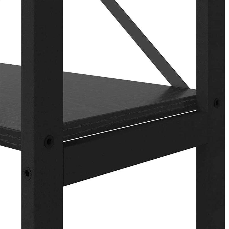 167cm H x 156cm W Steel Bookcase, Black
