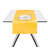 Excelsa Panama Color Cotton Table Runner, 140 x 45cm, in yellow-102905021