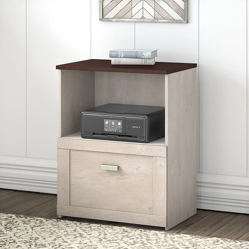 Bureau en L avec 2 armoires latérales