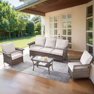 Mayeli 5 - Person Outdoor Seating Group by Latitude Run