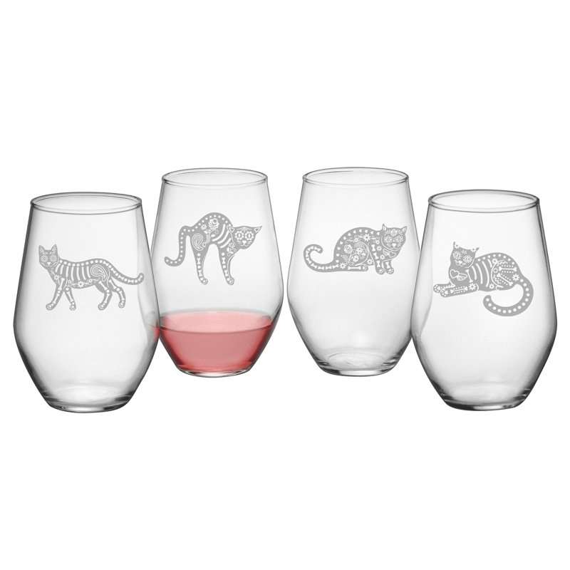 Ensemble de verres à vin sans pied 19 onces 4 pièces Fortney