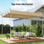 Outsunny Retractable Pergola Canopy Only for 4 x 3 m Pergola-122888020