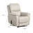 Lift Chair With Power Headrest, Light Gray Faux Leather, USB Charging