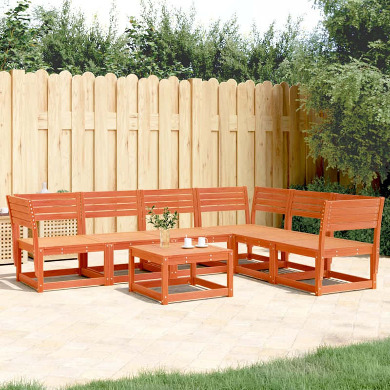 273cm Wide Straight Patio Sofa