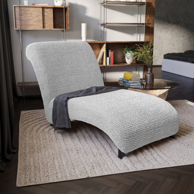 Stretchy Slipcover for Armless Chaise Lounge - Easy to Clean & Durable - Comfort Collection