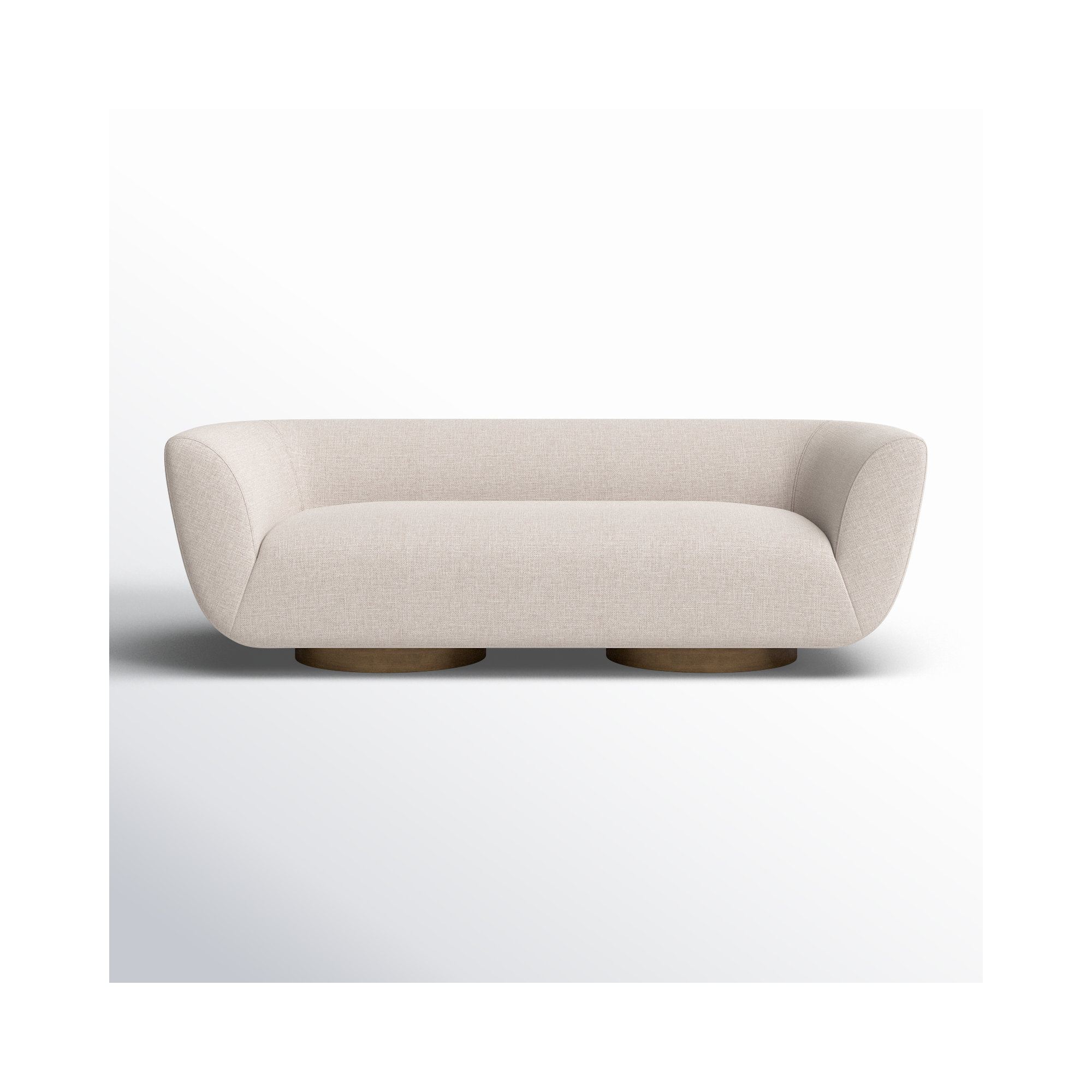 Holloman 87'' Upholstered Sofa, Gibson Taupe 97% Polyester/3% Acrylic