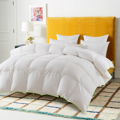 All Season Down Comforter Corner Tabs-Baffle Box Design Modal Duvet-750 Fill Power Down Feather