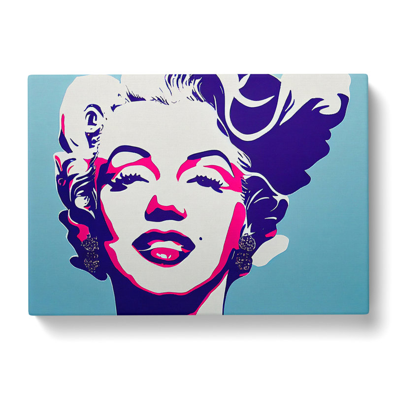 Pop Art Marilyn Monroe Vol.6 Abstract - Wrapped Canvas, 50cm H x 76cm W x 3cm D