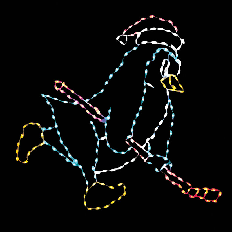 Pingouin de hockey avec lumière DEL