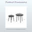 Ensemble de 2 tables d'appoint à énergie solaire avec éclairage DEL, ensemble de tables de bout rondes pour l'intérieur et l'extérieur