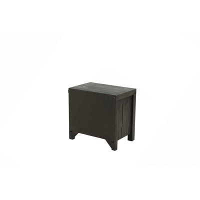 Table de chevet - 2 tiroirs spacieux + plateau supérieur - Fabrication en queue d'aronde - H 25,5 po x l 26,5 po