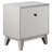  Larissa 2-drawer Nightstand Metallic Mercury