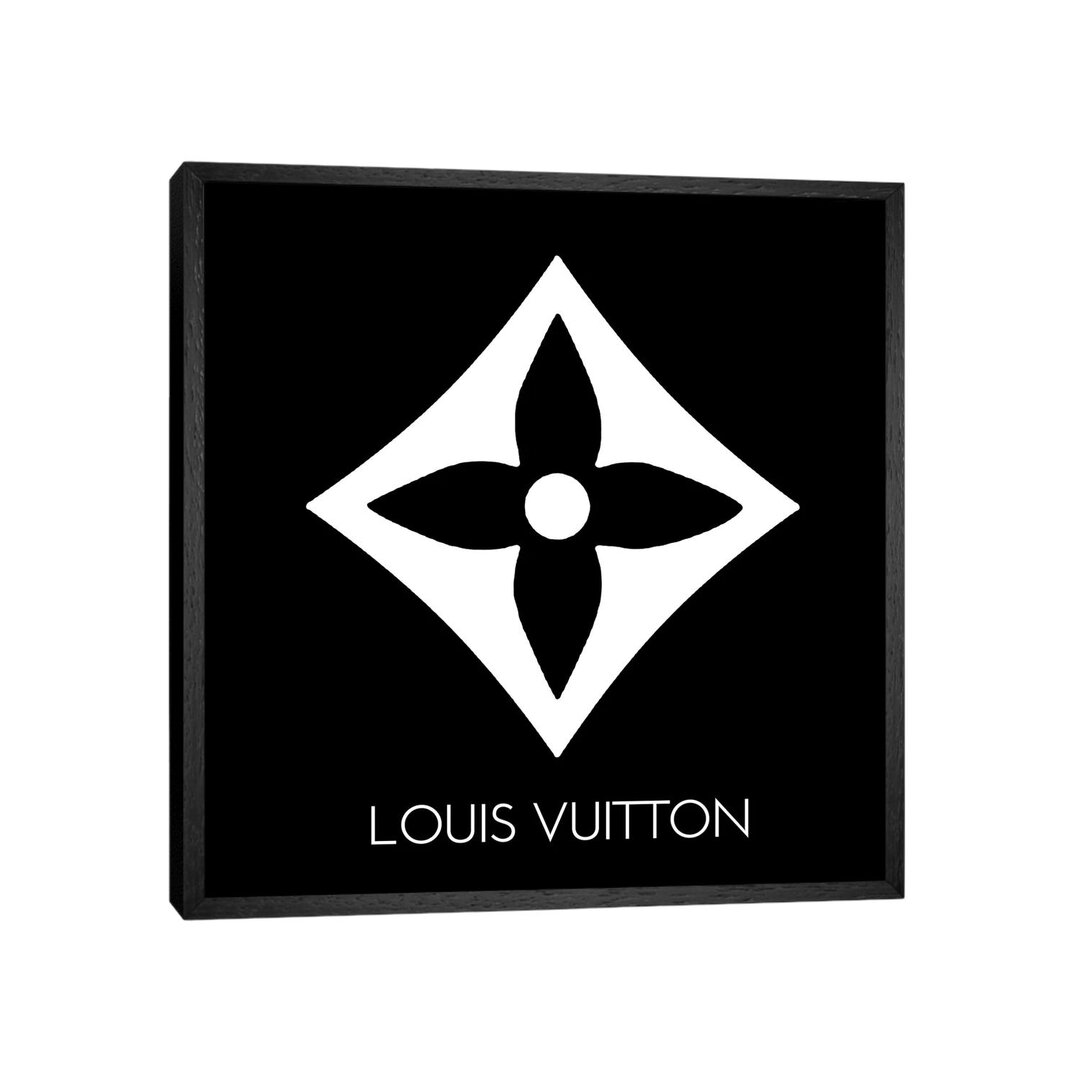 Louis Vuitton Symbol Leichtes Schwarz-Leinwand