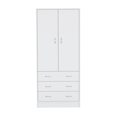 Armoire Ramey, chambre à coucher, blanc