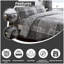 Modern Check Pattern Polycotton Duvet Cover and Pillowcase Set - Machine Washable-25698924-25698928