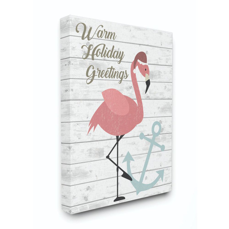 «Warm Holiday Greetings», peinture, H 30 po x l 24 po, Toile tendue