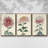 " Antique Turpin Botanical VII " 3 - Pieces-97759589-97759590