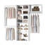 Système de garde-robe modulaire, conception polyvalente et personnalisable pour un rangement et une organisation efficaces-124865241