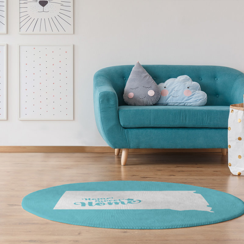 Chenille Indoor Rug, Round 5'