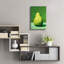 «Green Pear» par Andreas Magnusson, art mural en verre acrylique-1420373285
