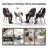 2-Pack Warm Grey Modern Lounge Chairs – Indoor/Outdoor All-Weather PP Plastic with Modern folding indoor/outdoor  multi-functional square table- PP tabletop with metal legs-1024725821