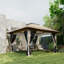 3.6x3.6m Pop-Up Gazebo, Garden Gazebo with Accessories Beige