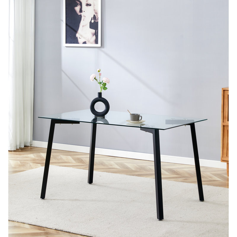 Glass Dining Table  Transparent