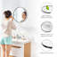 30 po Miroir de salle de bain mural avec cadre en alliage d'aluminium, miroir de maquillage