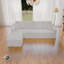 Siège modulaire modulaire pour canapé, canapé rembourré et compressé pour le salon, la chambre à coucher, un appartement, aucun assemblage requis, combinaison gratuite de 4 pièces, tissu en velours côtelé moelleux, blanc-724282018-724282016