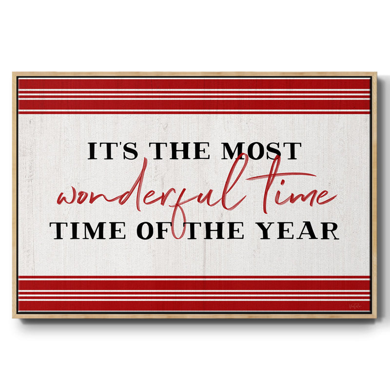 « Wonderful time », Bois naturel, H 17 po x l 25 po x P 2 po
