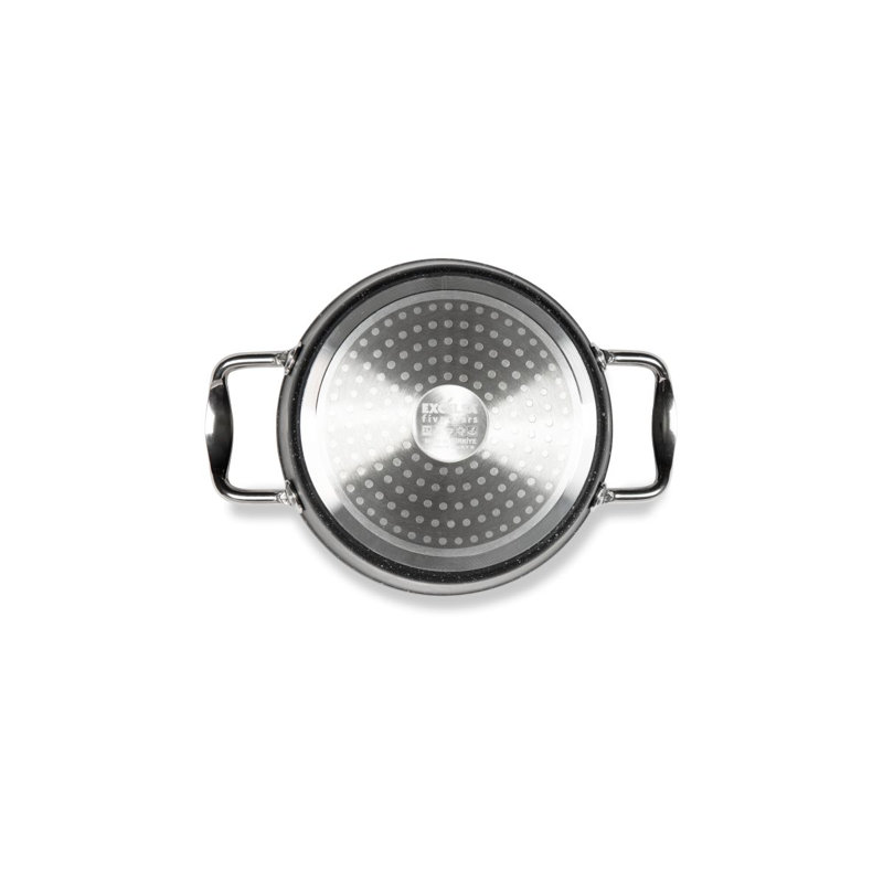 Excelsa Five Stars Aluminum Stock Pot, 21cm