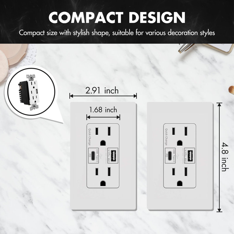Prise simple inviolable standard de 15 ampères, 4