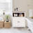 Deprise White Bathroom Storage Cabinet
