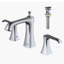8 po Karran Woodburn Robinet de salle de bain à 2 poignées avec drain escamotable assorti-62934978