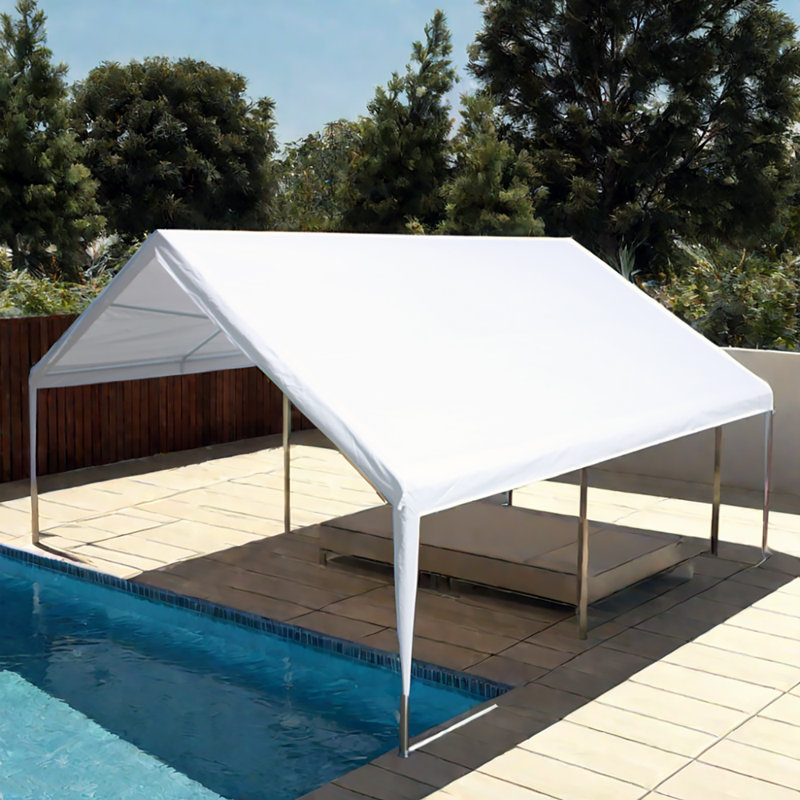 Tente de réception 20 x 20 pieds Tente de réception robuste pour abri de mariage, abri d'auto, abri pour les fêtes, barbecue avec sacs de transport Storgae