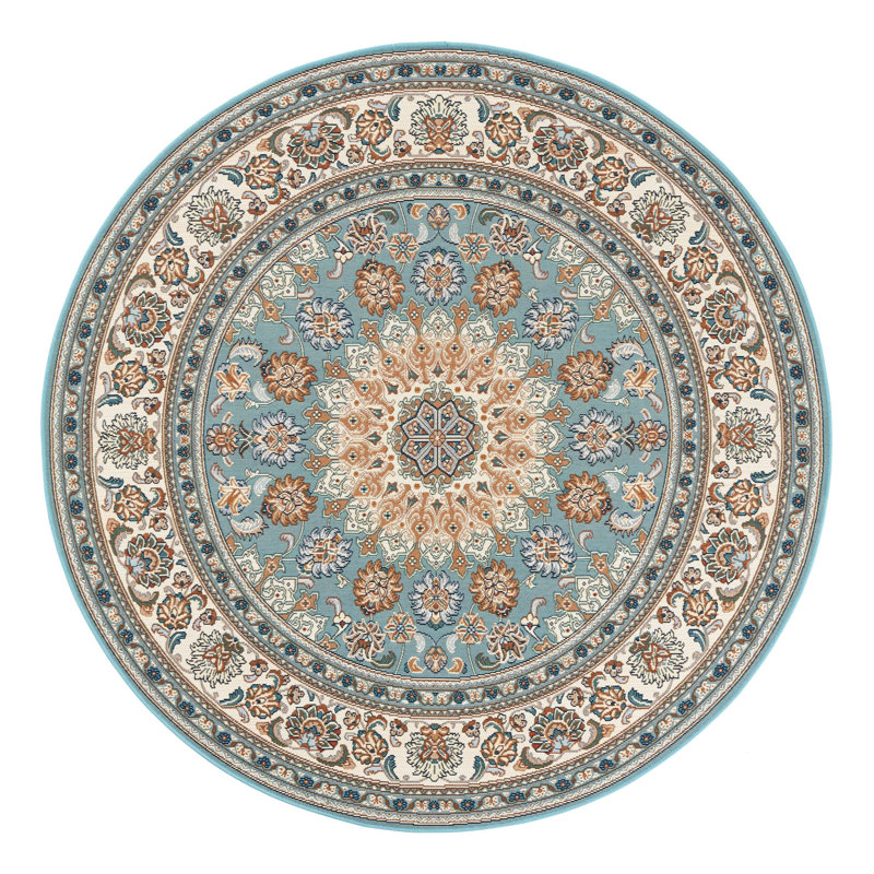 Tapis d'extérieur traditionnel, Rond 6 pi 1 po