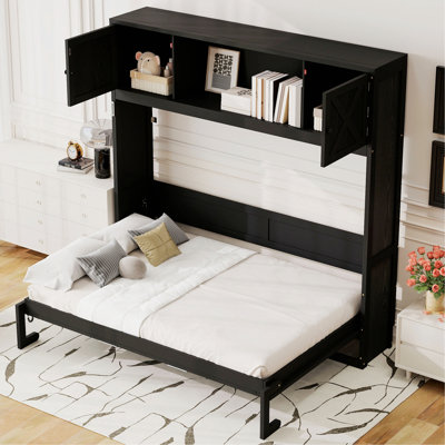Lit escamotable avec armoires de rangement