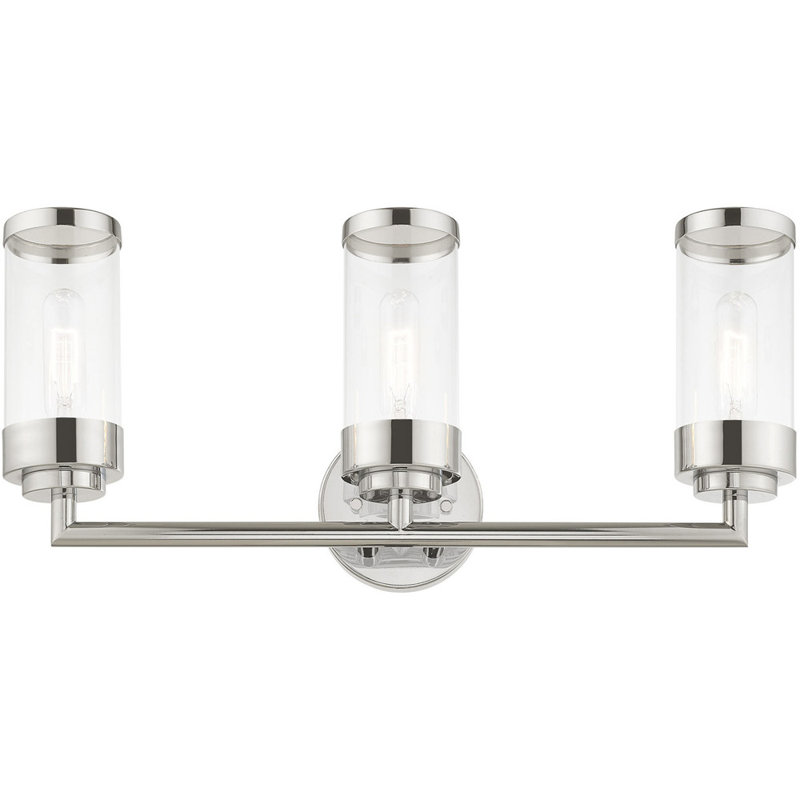 Éclairage pour meuble-lavabo 3 lumières Beetner, Chrome poli