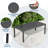 4-Piece Patio Furniture Set, Metal Textilene Outdoor Bistro Set with 2 Single Chairs, 1 Loveseat and Square Table for Balcony, Garden, Patio, Backyard-879419940