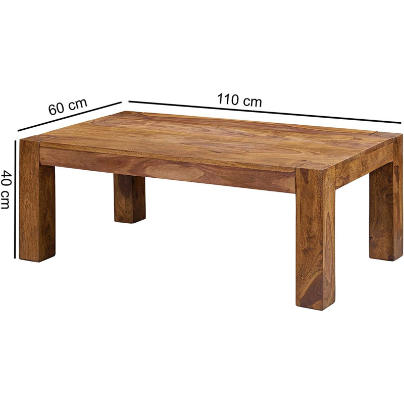 Mumbai Solid Wood Four Leg Coffee Table