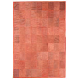 Parenthesis One-of-a-Kind 6' X 8'6" New Age Cowhide Area Rug in Red