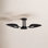 Inge 3 Light Metal Semi Flush Mount