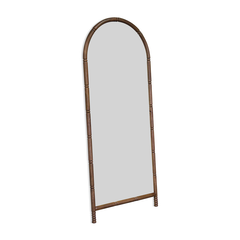 Miroir de plancher en bois massif Tanisha
