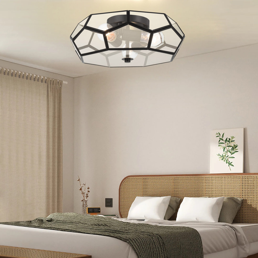 Anes 3 - Light 40cm Unique/Statement Geometric Flush Mount Light