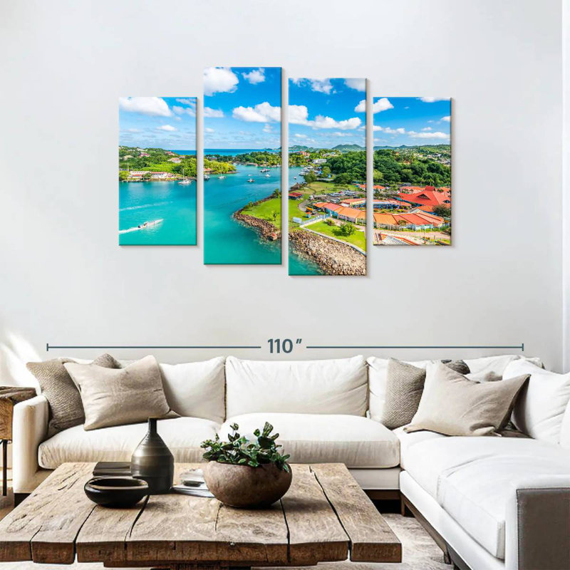 Nicci Port Castries St. Lucia, 48" H x 75" W