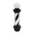 2-light Barber Shop Rotating Sign Light (Black And White)