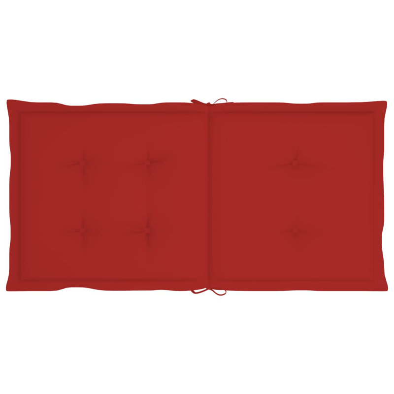 Outdoor Seat / Back Cushion, Red, 39.4" H x 19.7" W x 1.2" D