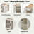 Kitchen Island With Extendable Dining Table, Double-sided Storage, 2 Drawers, Power Outlet And Side Open Shelves