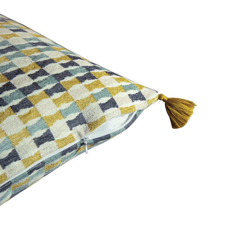 Housse de coussin en jacquard Tatami (ensemble de 2), H 20 po x l 20 po, Tatami des Bahamas